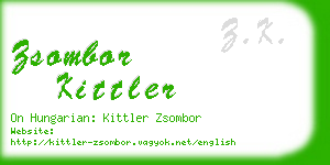 zsombor kittler business card